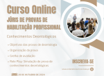Curso 'Júris de provas de habilitação profissional – conhecimentos deontológicos'