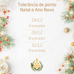 Tolerância de Ponto - Natal e Ano Novo