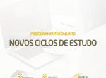on alerta para riscos na criação de novos ciclos de estudo