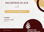 Encontros de ACR | Partilha de Experiências