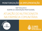 Monitorizao da implementao da NOP 001/2019 Atuao do Nutricionista na Farmcia Comunitria