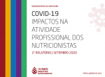 Segundo relatrio dedicado aos impactos da COVID-19 na atividade profissional dos nutricionistas