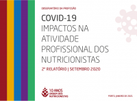 Segundo relatrio dedicado aos impactos da COVID-19 na atividade profissional dos nutricionistas