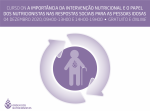 As pessoas idosas e a importância do papel do nutricionista nesta população como tema central de mais um Curso ON