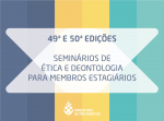 49ª e 50ª Edições de Seminários de Ética e Deontologia para Membros Estagiários