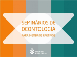 Seminários de Deontologia para Membros Efetivos em setembro